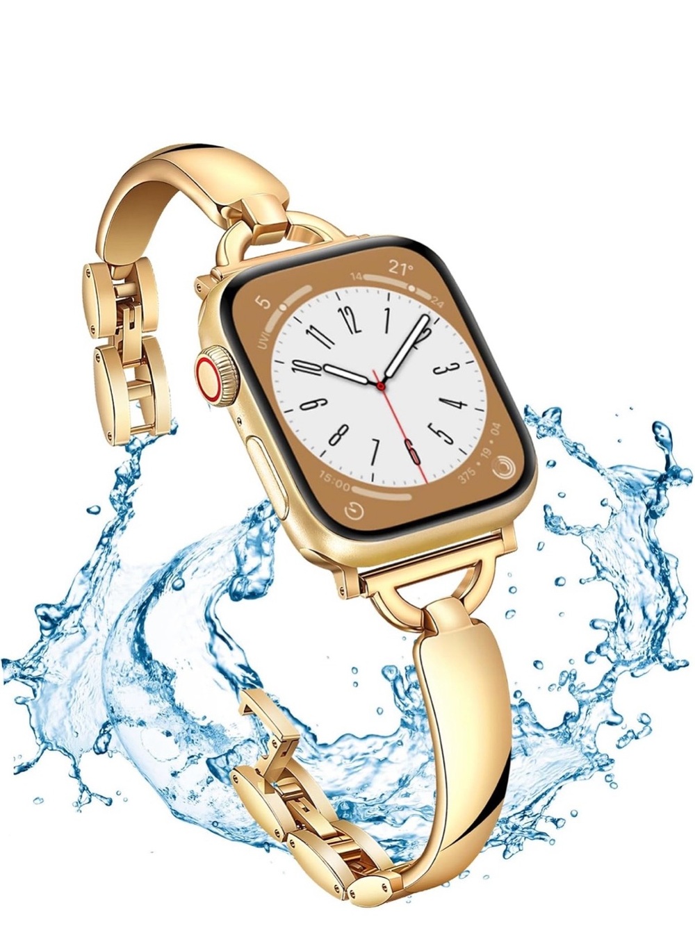 Apple Gold Smartwatch Bracelet Band - Elegant Gold Tone